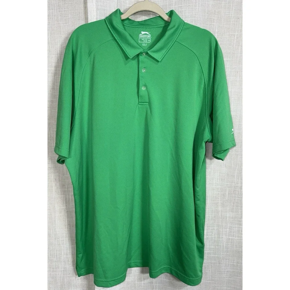 Slazenger Men's XXL 2X Golf Tech Performance Short Sleeve Polo Shirt Lot of 3 - Picture 4 of 15